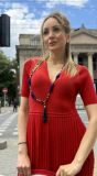 Rochie Carmen Bumbac rosu roșu