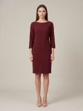 rochie semiajustata bordo
