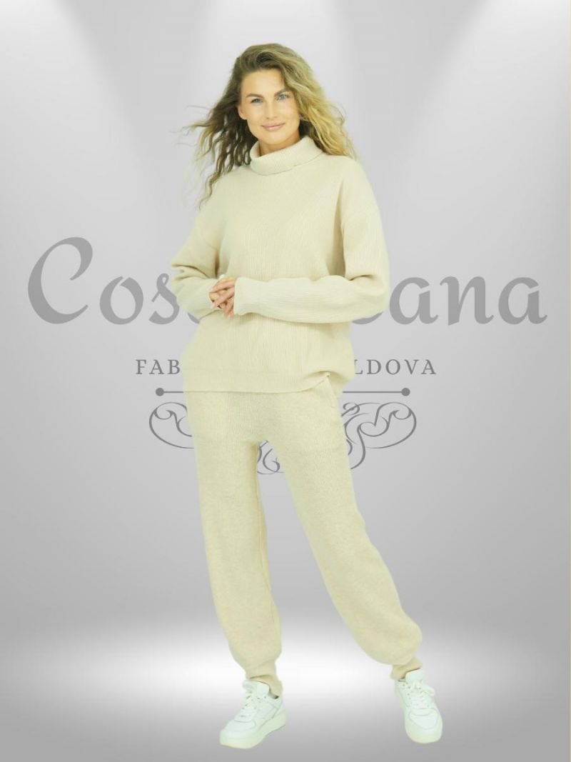 Pantaloni cashmere slim-fit