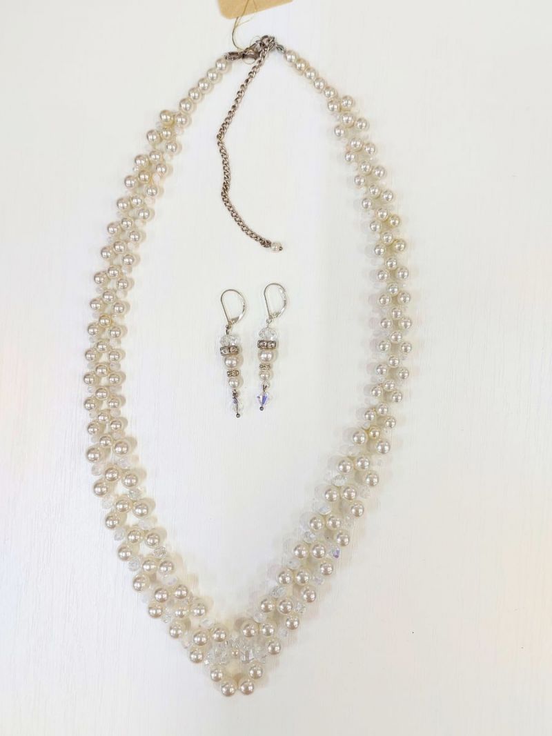 Colier + cercei pierle