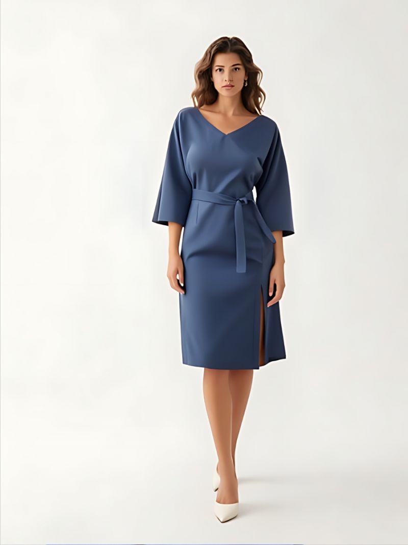 Rochie antracit liliac