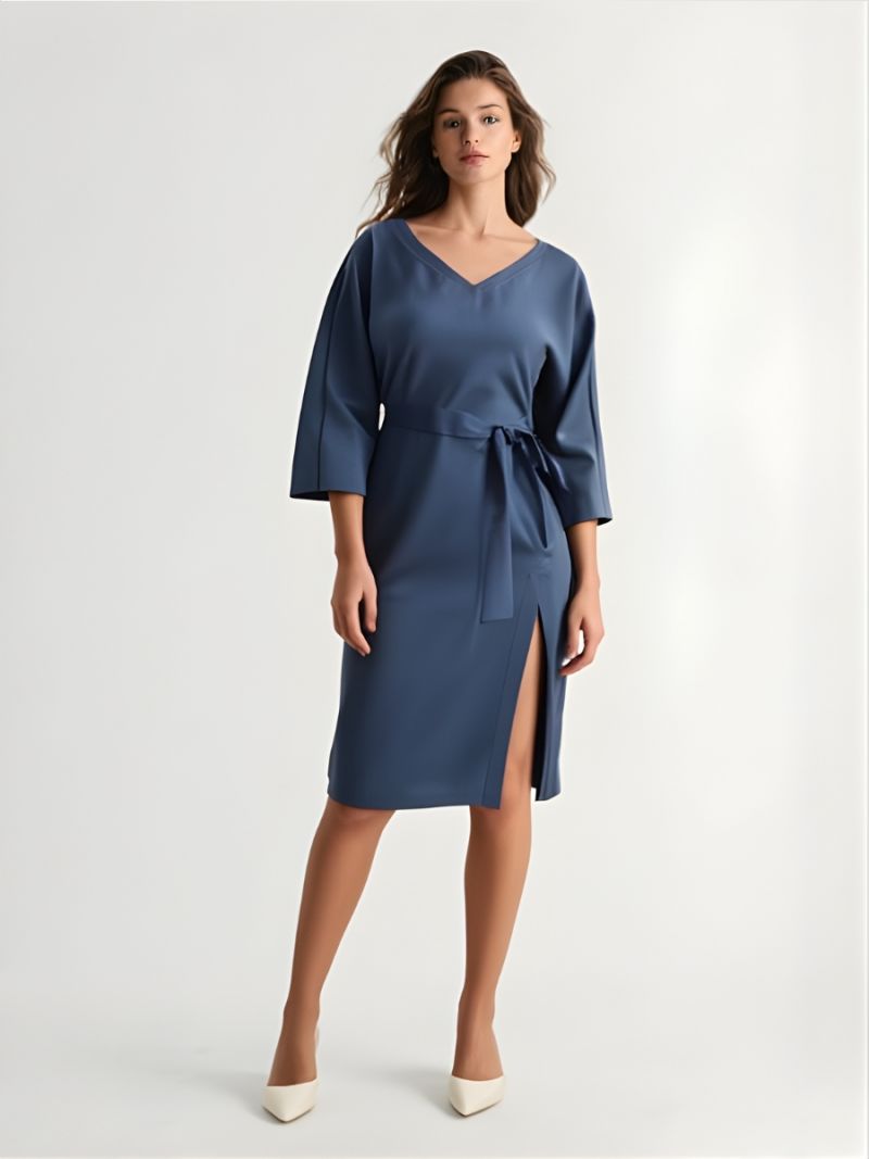 Rochie antracit liliac