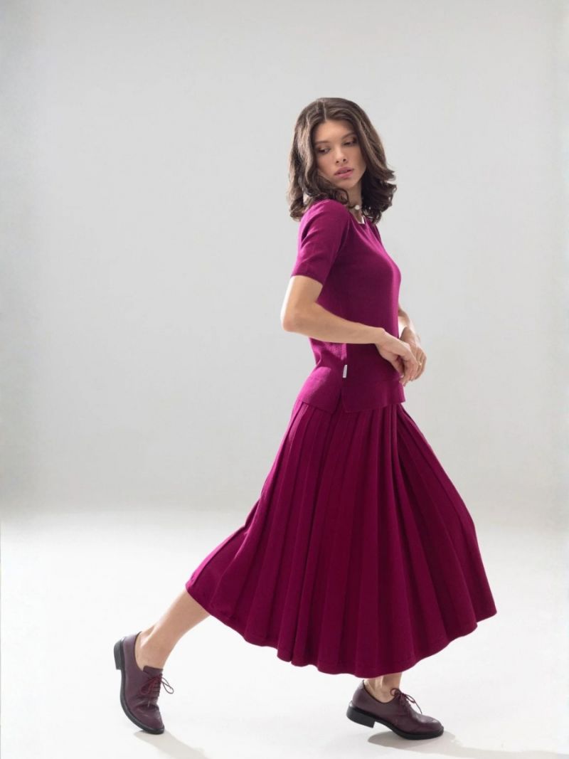 Fusta evazata tricotata H165