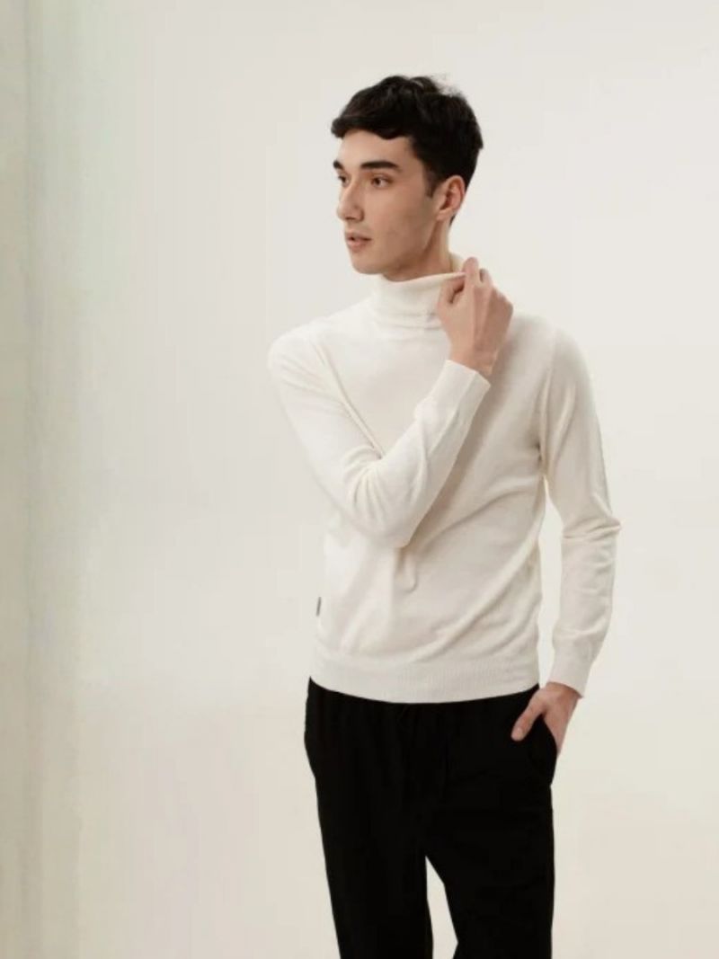 Hermina Maleta Barbati Guler Inalt Tricotata Roll ML232