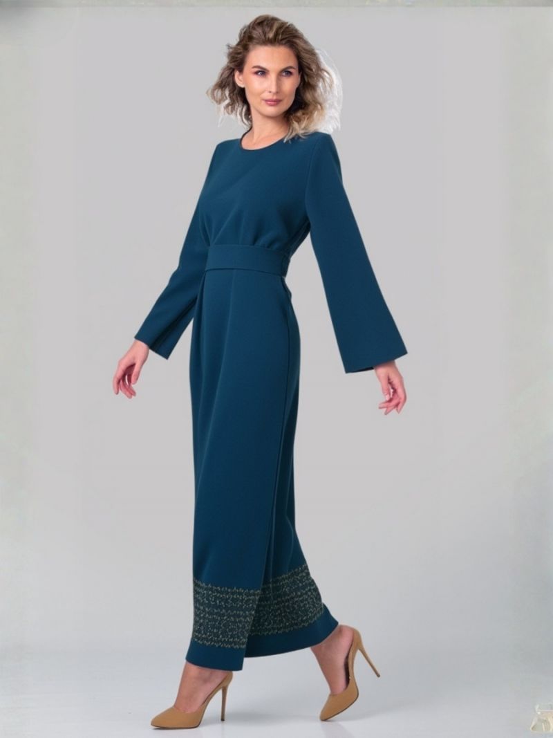 Rochie monashka lungă brodată