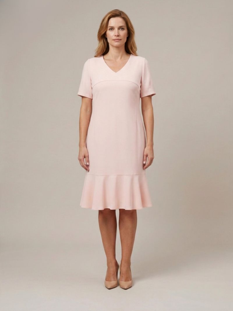Rochie sirena roz-pal