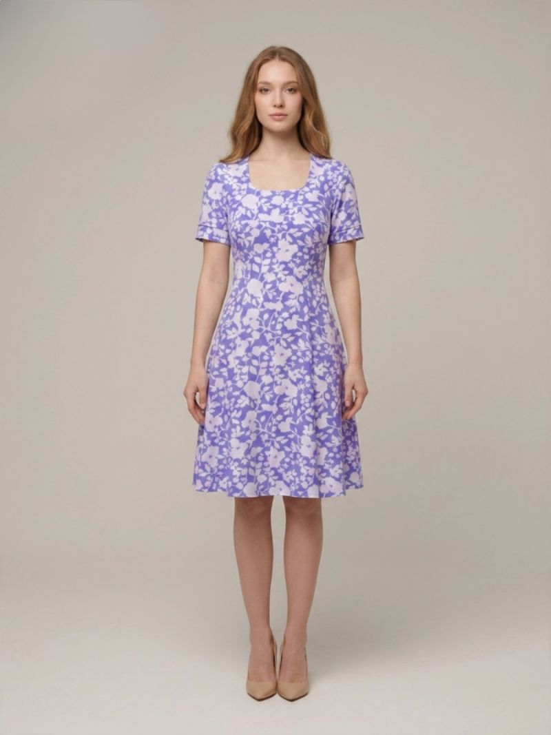 Rochie Silueta scurta Motiv flori