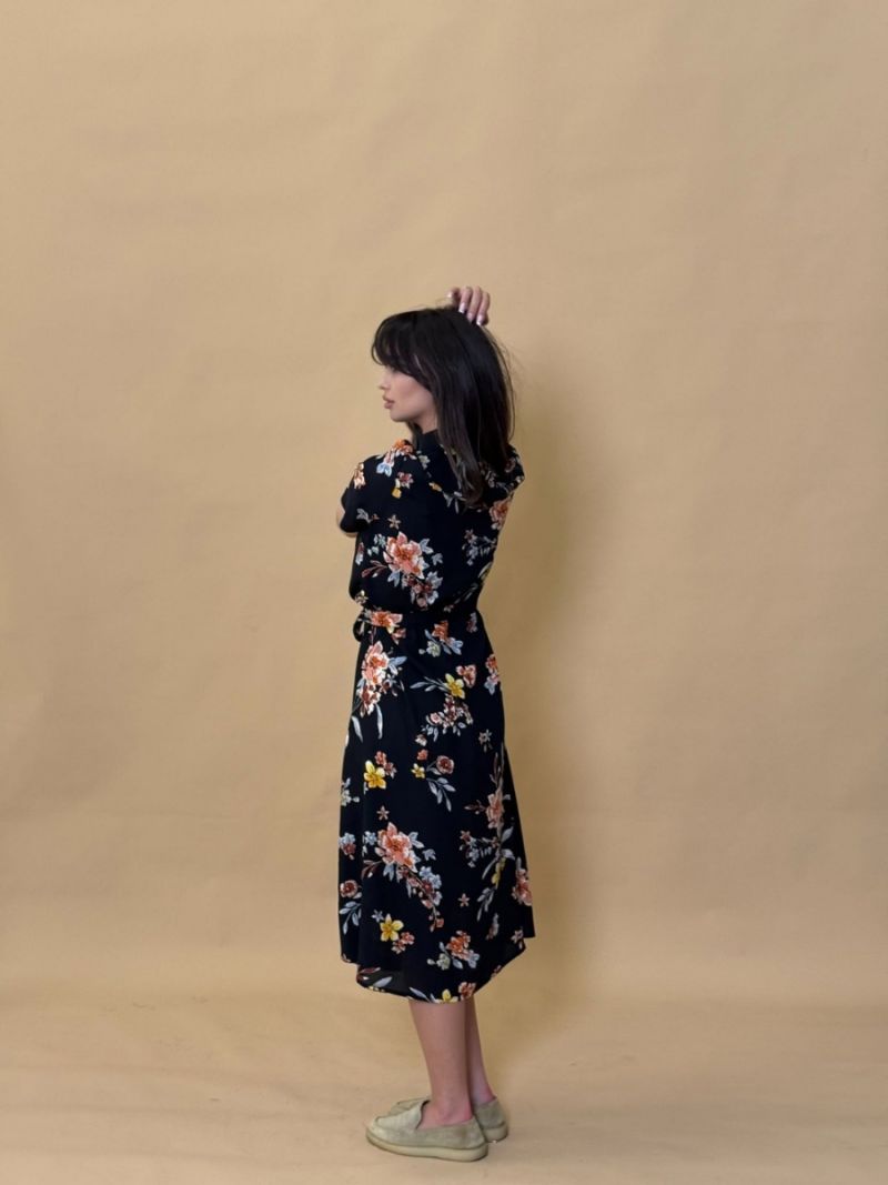 Rochie viscoza manicha scurta
