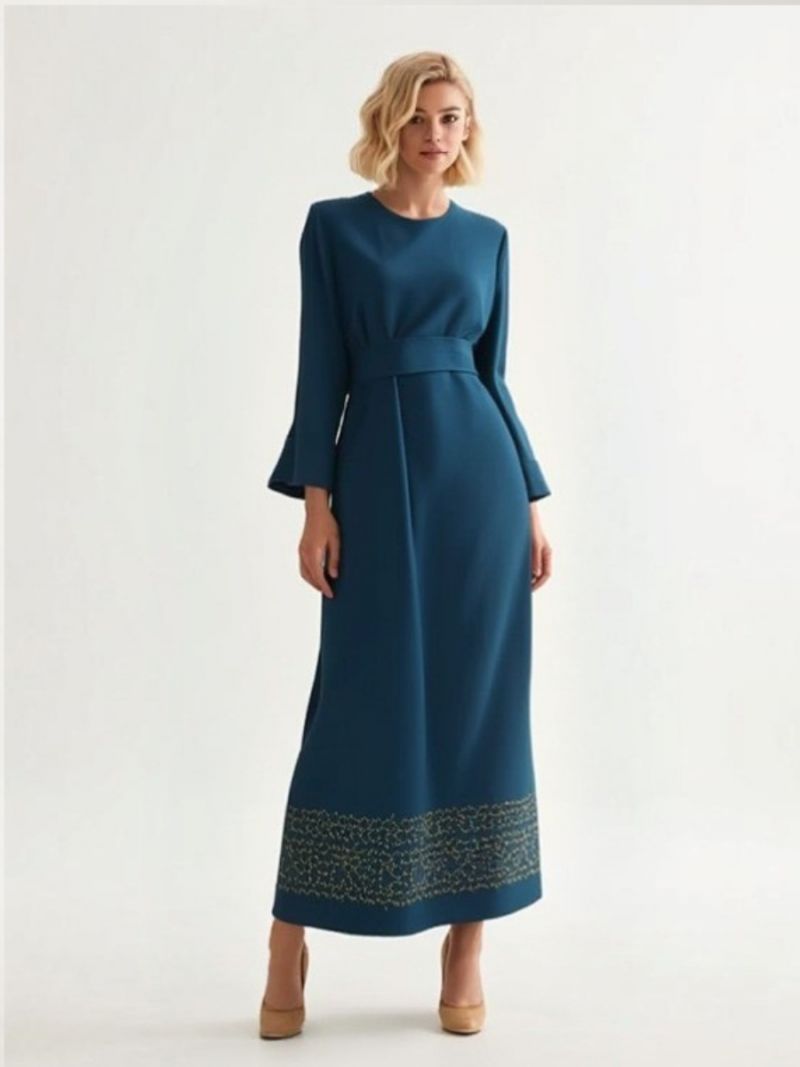 Rochie monashka lungă brodată