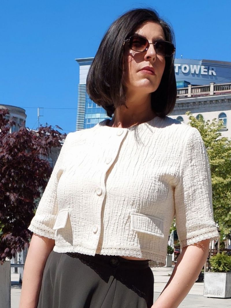 Sacou scurt MS cu dantela