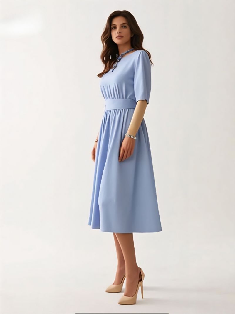 Rochie voal monocrom