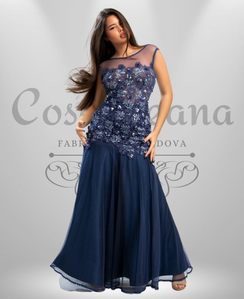Rochie event sirena lavanda