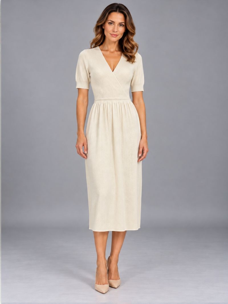 Rochie CARMEN bumbac alb