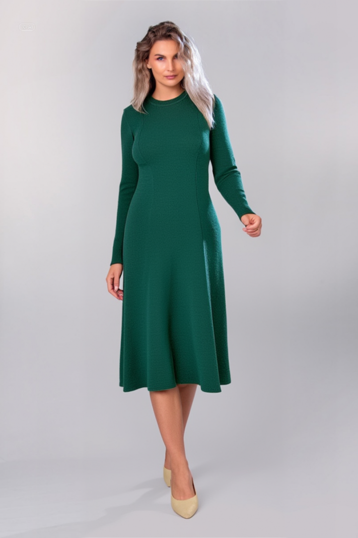 Rochie cashmere verde