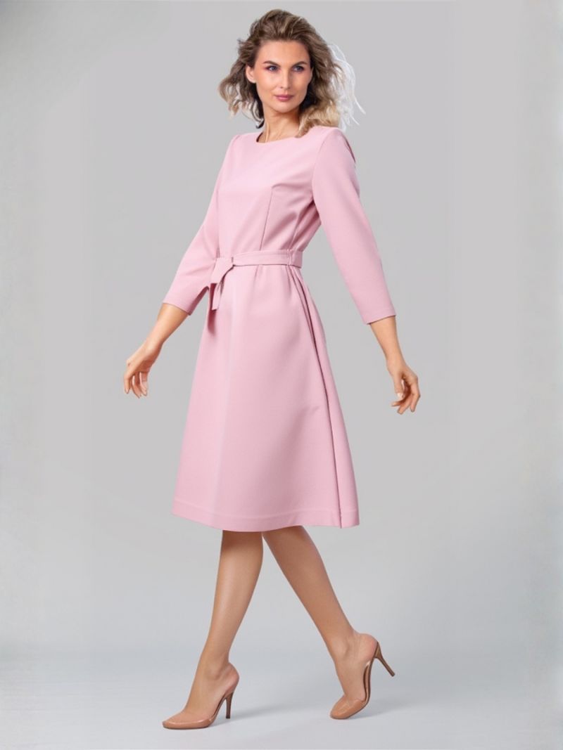 Rochie A-silueta pudra
