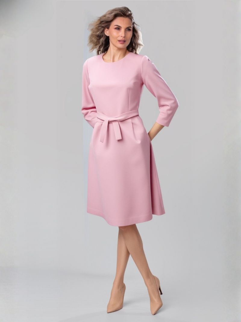 Rochie A-silueta pudra