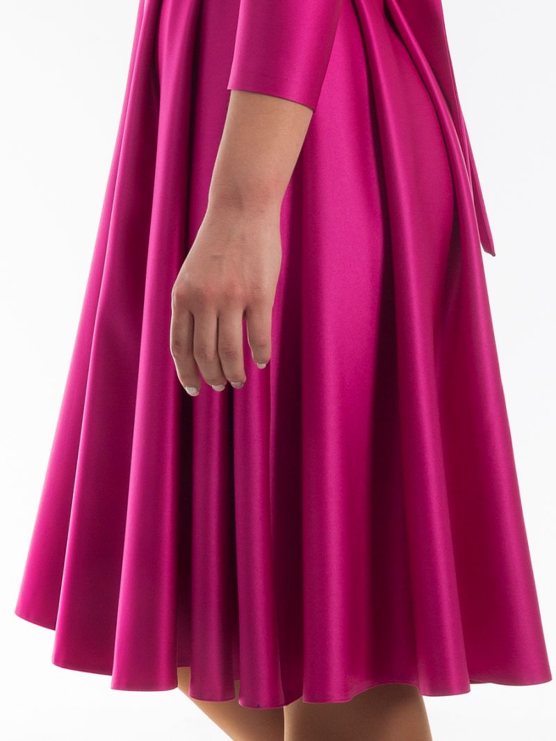 Rochie event babydoll fucsia