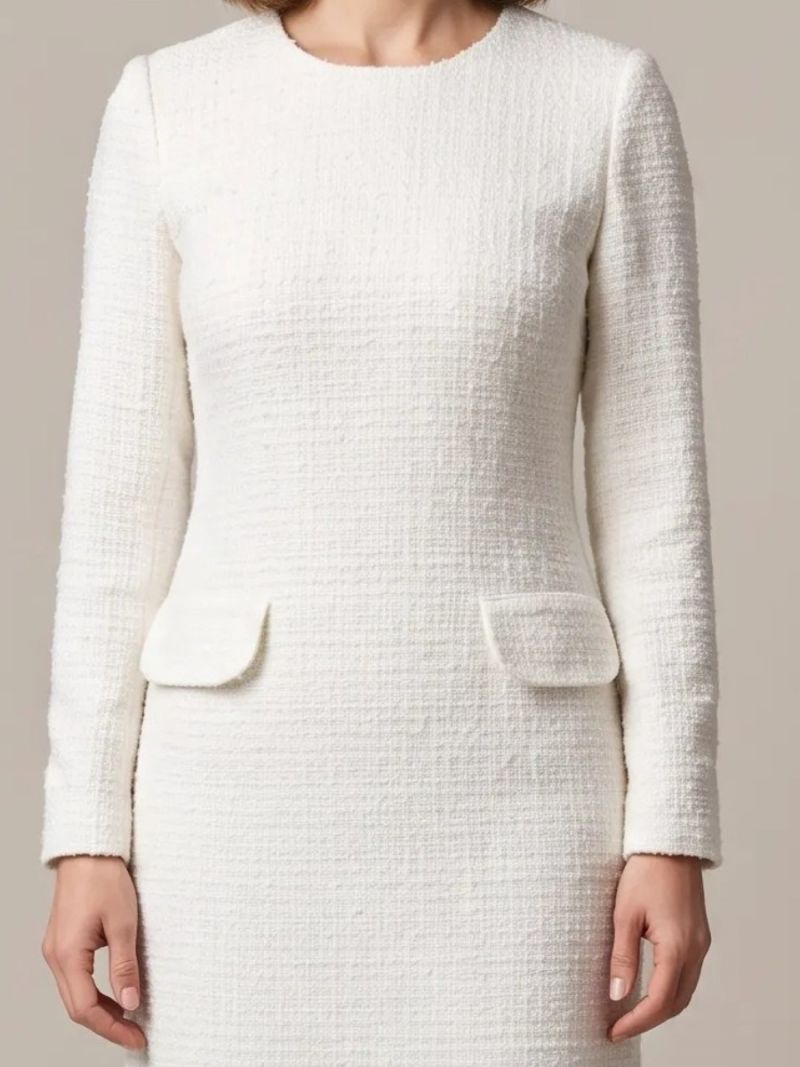 Rochie dreapta tweed