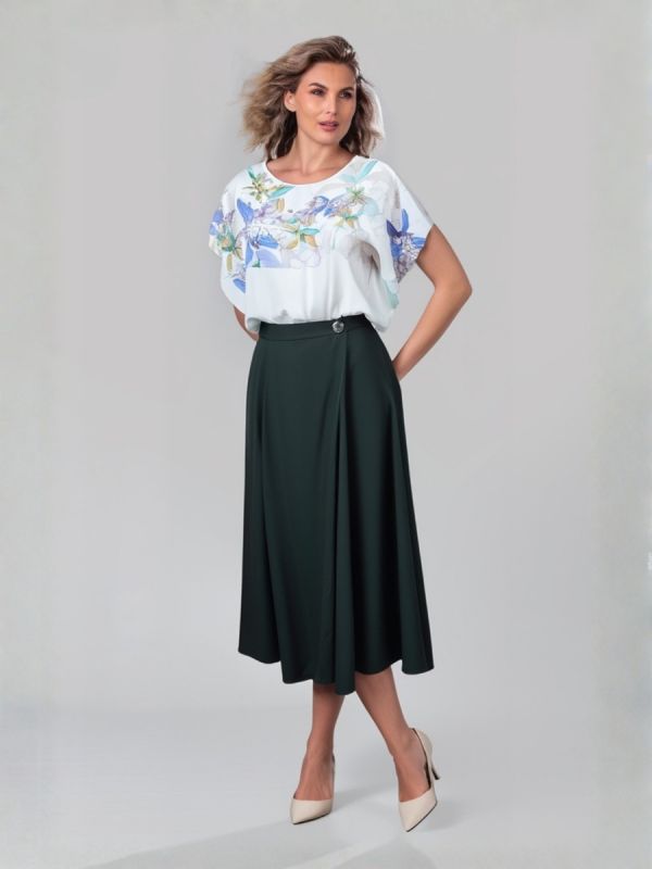 Bluză liliac din mătase naturală