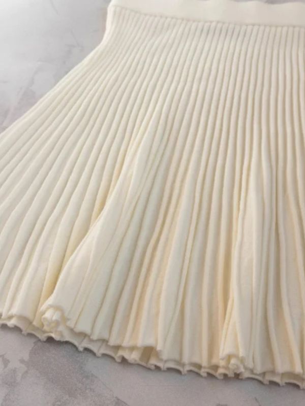 HERMINA FUSTA TRICOTATA PLISATA DAMA F266