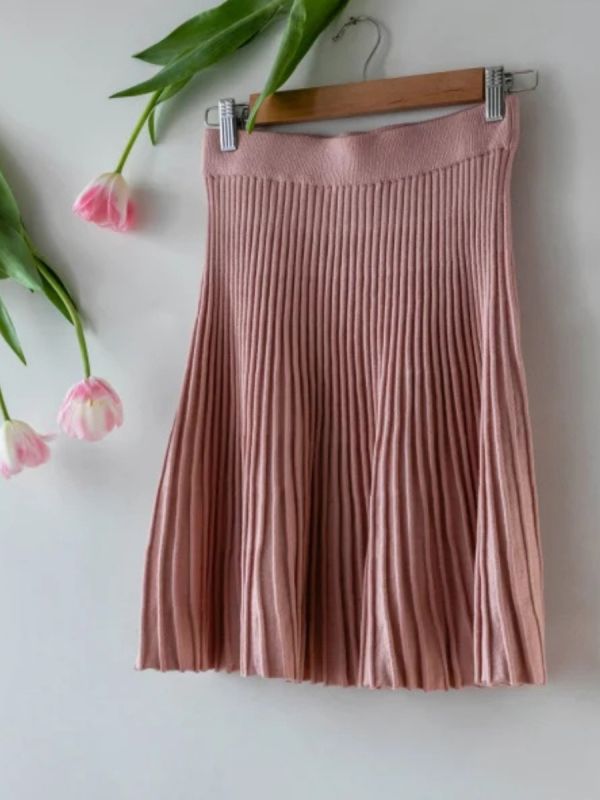 HERMINA FUSTA TRICOTATA PLISATA DAMA F266