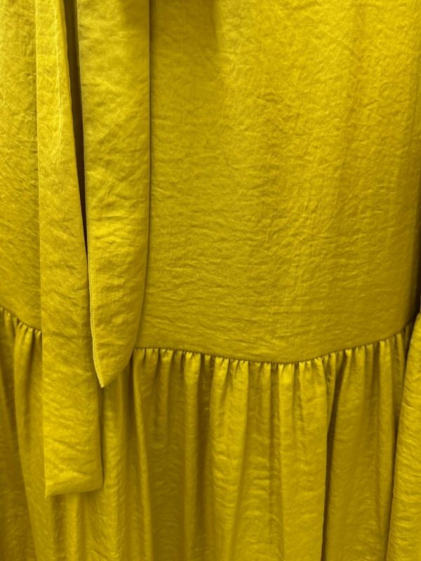 Rochie matase mustar