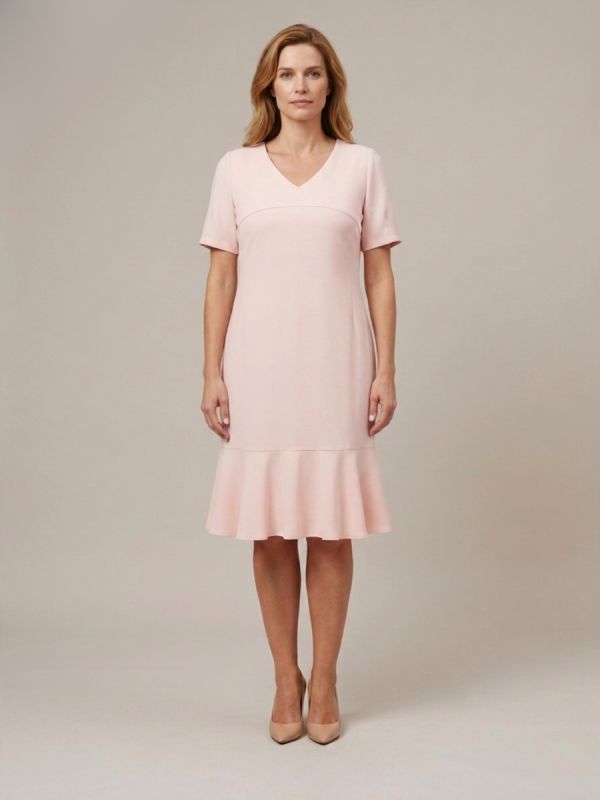 Rochie sirena roz-pal