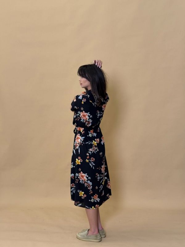Rochie viscoza manicha scurta