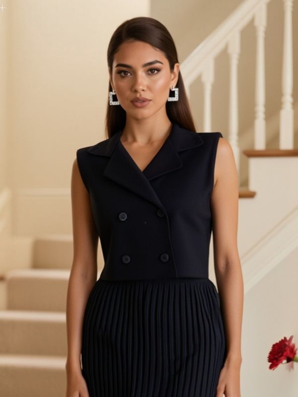 Vesta tricotata lana