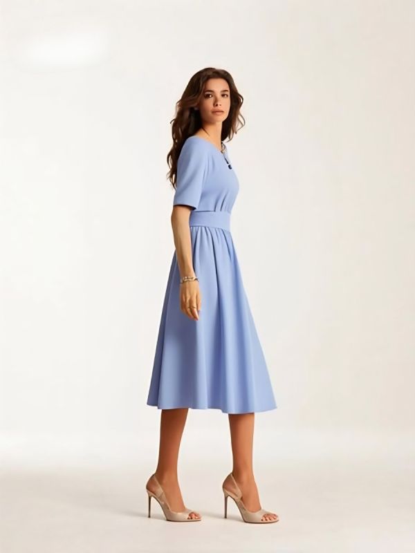 Rochie voal monocrom