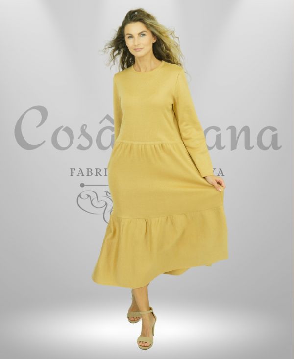 Rochie evazata 2 volane