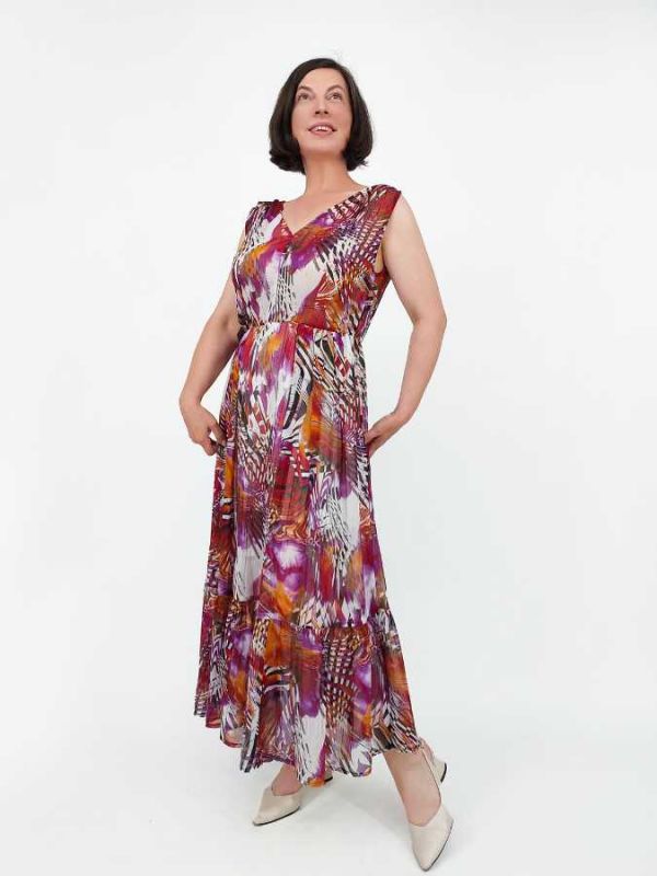 Rochie FM voal animal print
