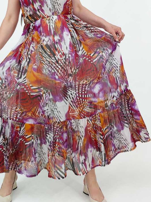 Rochie FM voal animal print
