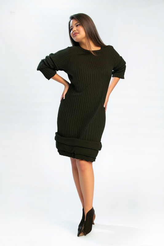 Rochie ciocolata reiata