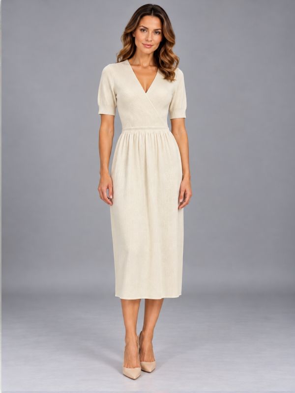 Rochie CARMEN bumbac alb