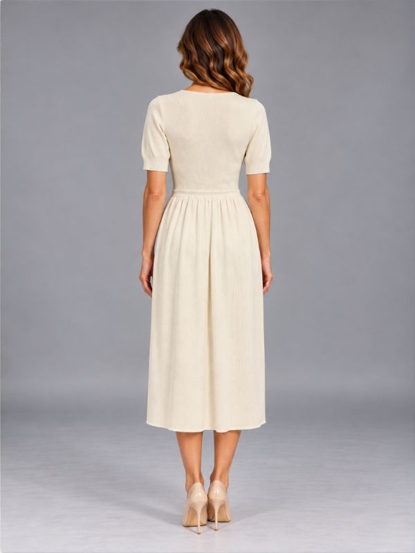 Rochie CARMEN bumbac alb