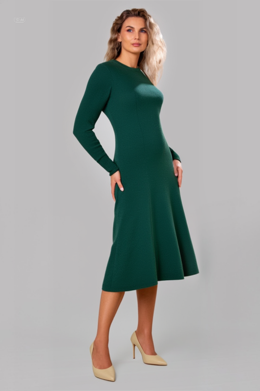 Rochie cashmere verde