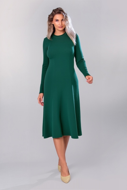 Rochie cashmere verde