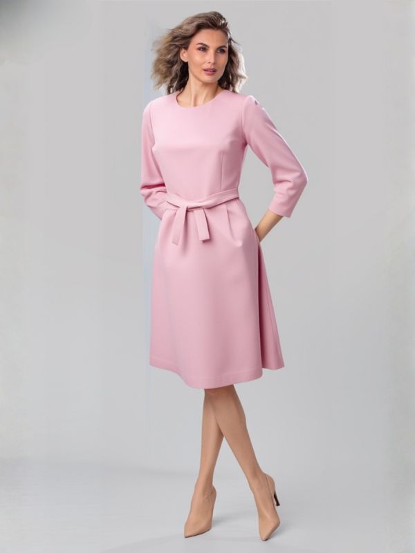 Rochie A-silueta pudra