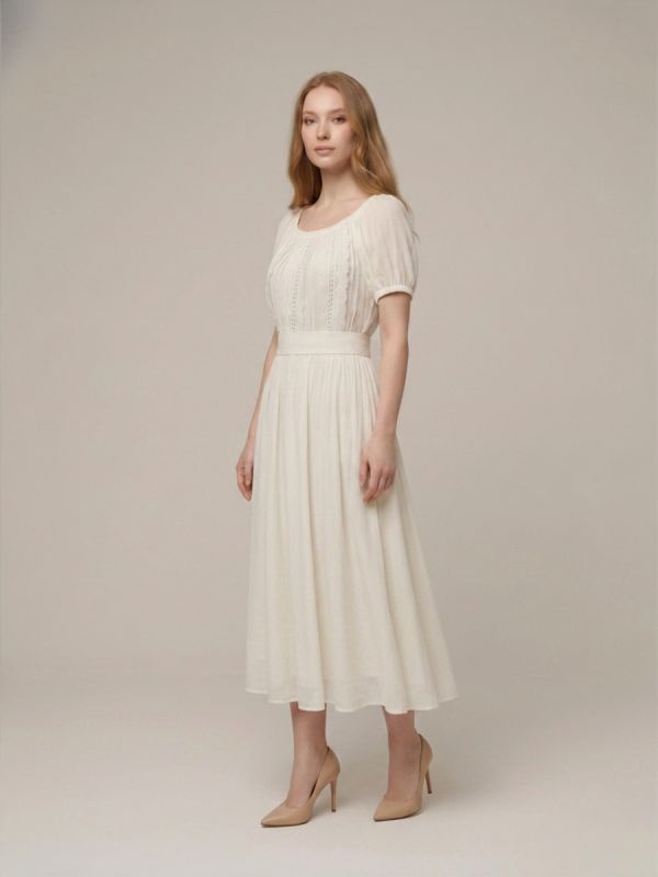 Rochie Ethno alba