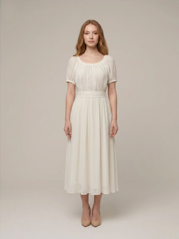 Rochie Ethno alba