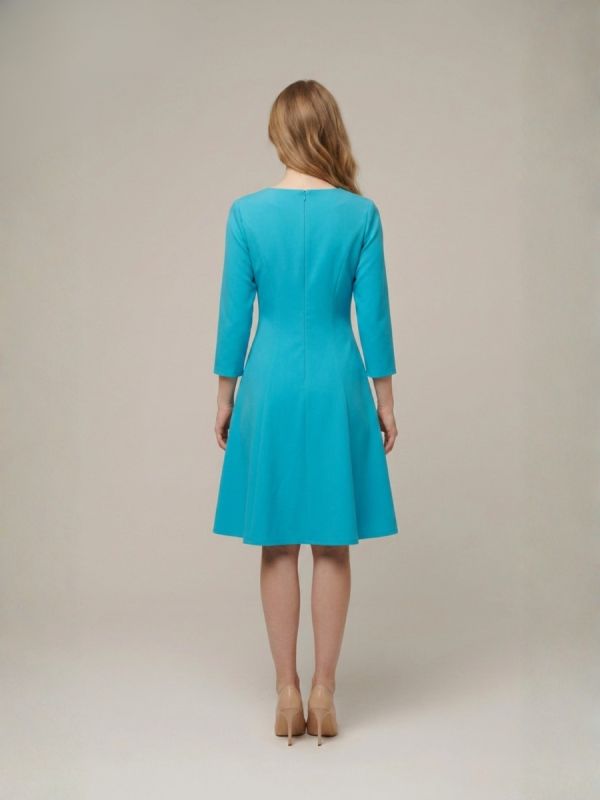Rochie silueta scurta turquoise